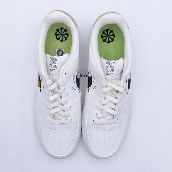 NEW Nike Air Force 1 '07 LV8 Sun Club Sneakers DM0117-100 Sail/Sanded - Picture 4 of 9